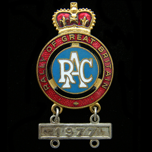Royal Automobile Club Rally of Great Britain Lapel badge