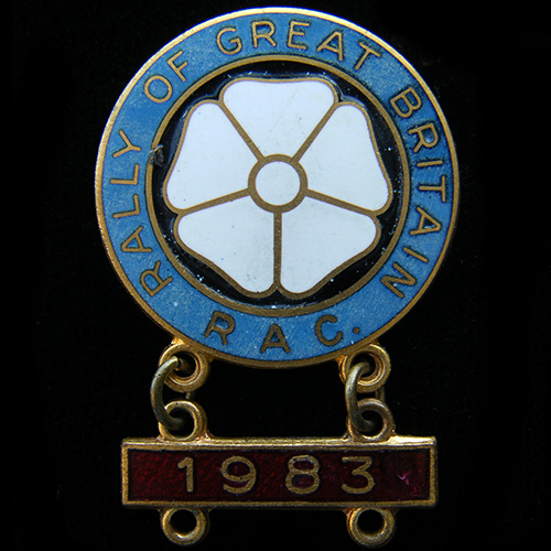Royal Automobile Club Rally of Great Britain Lapel badge