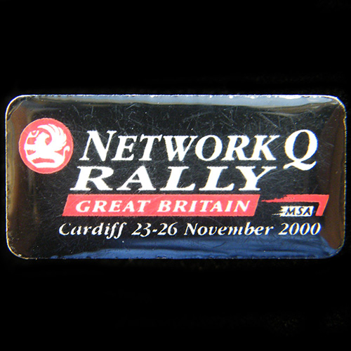 Network Q RAC Rally Pin Badge