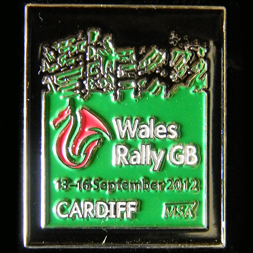 Wales GB RAC Rally Pin Badge