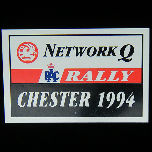 Network Q RAC Rally Pin Badge