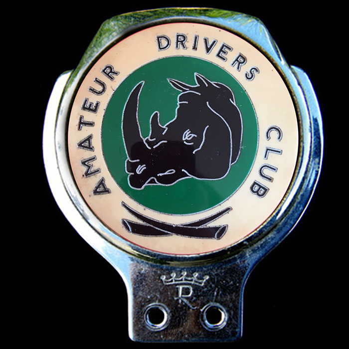 Amateur Drivers Club car badge