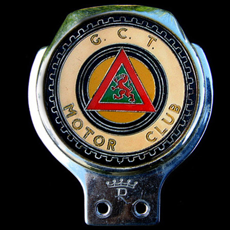 G C T Motor Club Car Badge