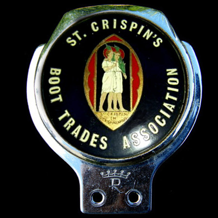 St Crispin's Boot Trades Association Car Badge