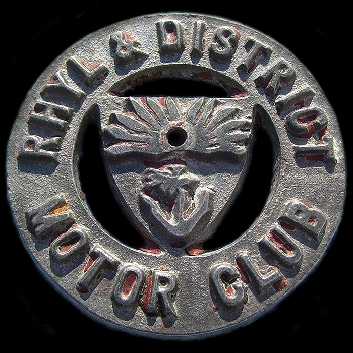 Rhyl & District Motor Club Car Badge