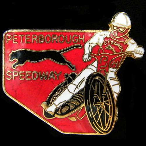 Peterborough Speedway lapel badge