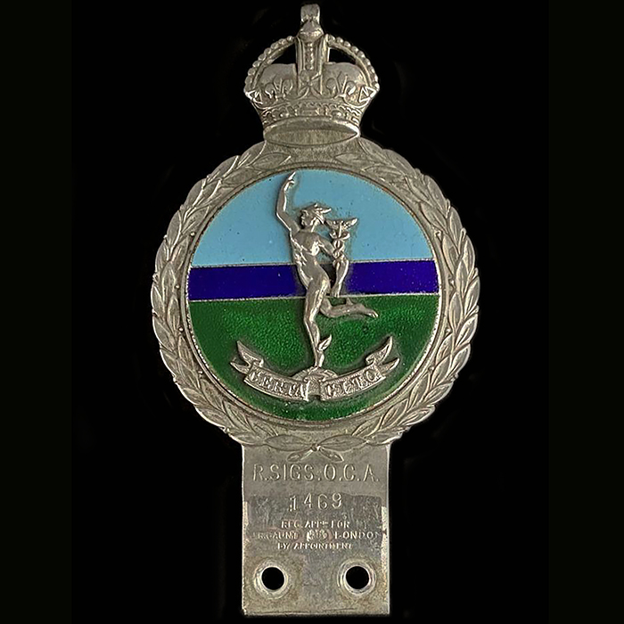 Royal Signals car badge