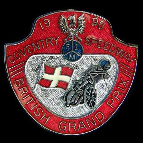 British Speedway Grand Prix Pin Badge