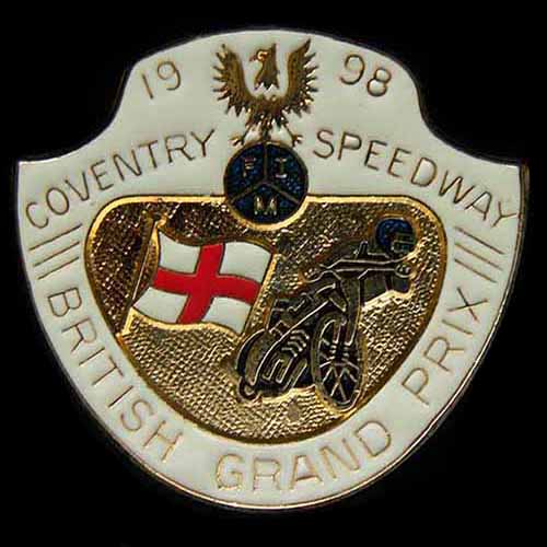 British Speedway Grand Prix Pin Badge