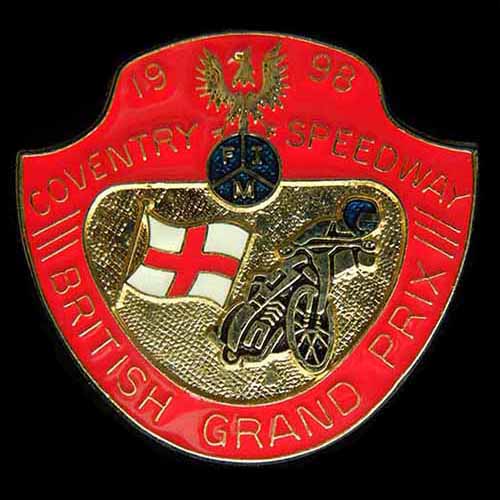 British Speedway Grand Prix Pin Badge