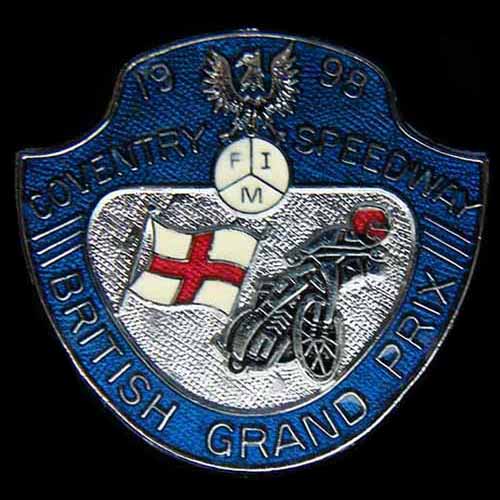 British Speedway Grand Prix Pin Badge