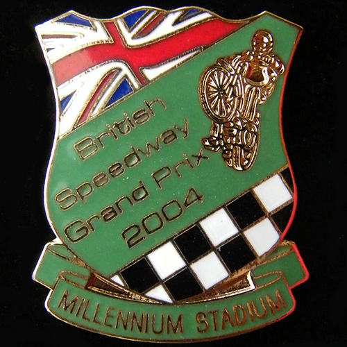 British Speedway Grand Prix Pin Badge