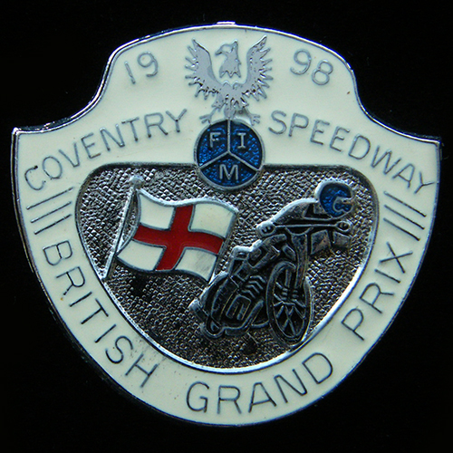 British Speedway Grand Prix Pin Badge