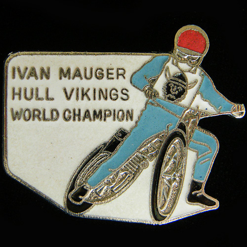 Ivan Mauger Speedway lapel badge
