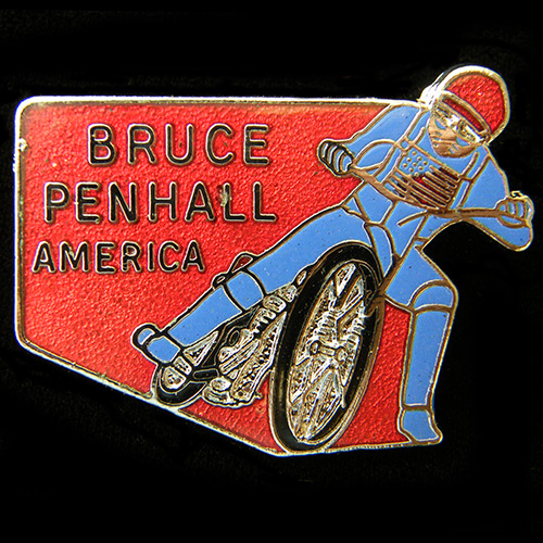 Bruce Penhall Speedway lapel badge