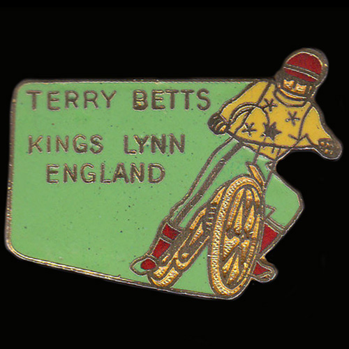 Terry Betts Speedway lapel badge