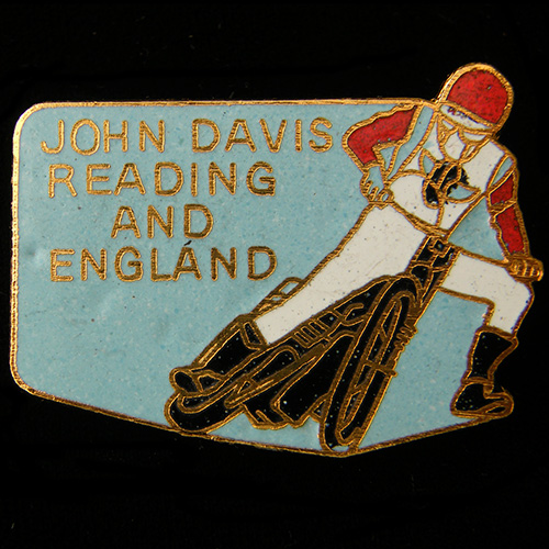 John Davis Speedway lapel badge