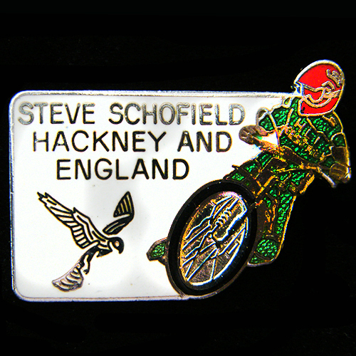 Steve Schofield Speedway lapel badge