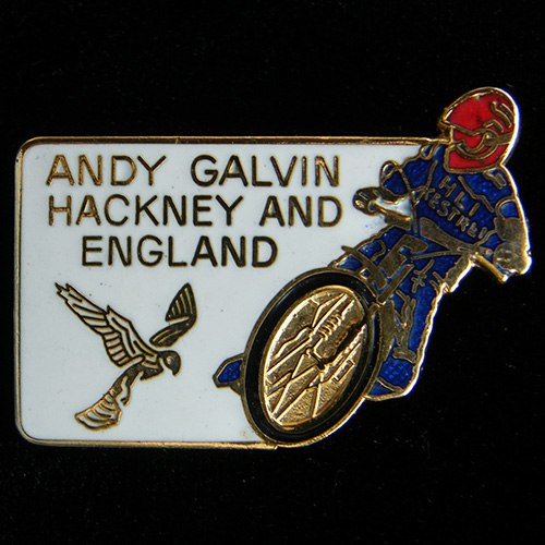 Andy Galvin Speedway Lapel Badge