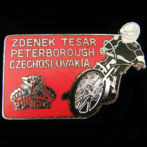 Zdenek Tesar Speedway lapel badge