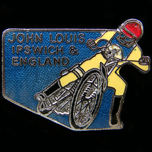 John Louis Speedway lapel badge