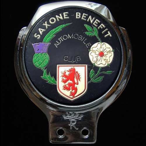 Saxone Benefit Automobile Club Car Badge