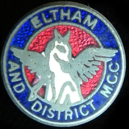 Eltham and District Motor Cycle Club Lapel Badge
