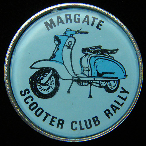 Scooter pin badge