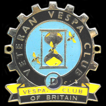 Veteran Vespa Club of Britain Cog Badge