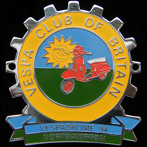 Vespa Club of Britain cog badge