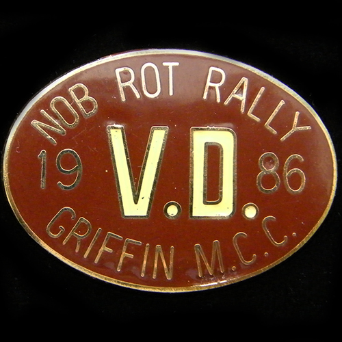 Nob Rot Rally pin badge