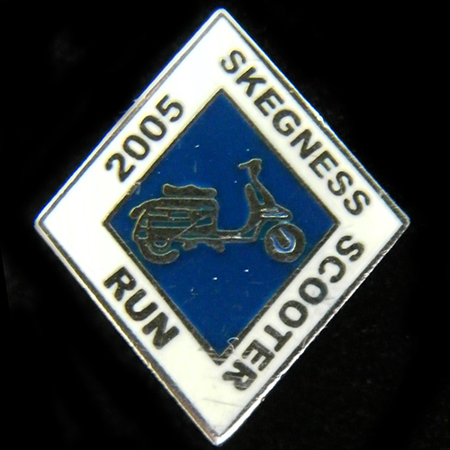 Scooter pin badge