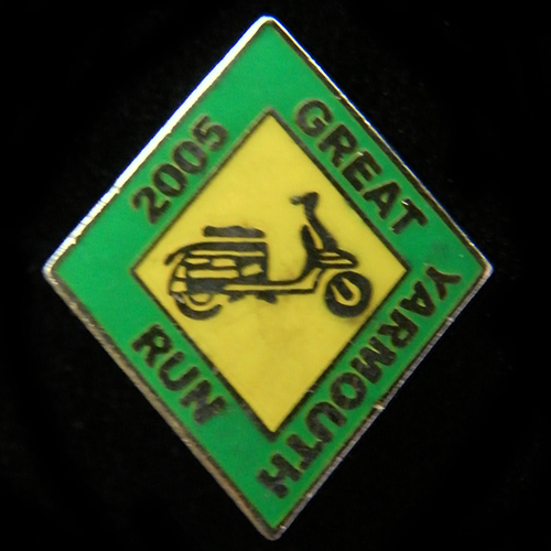 Scooter pin badge