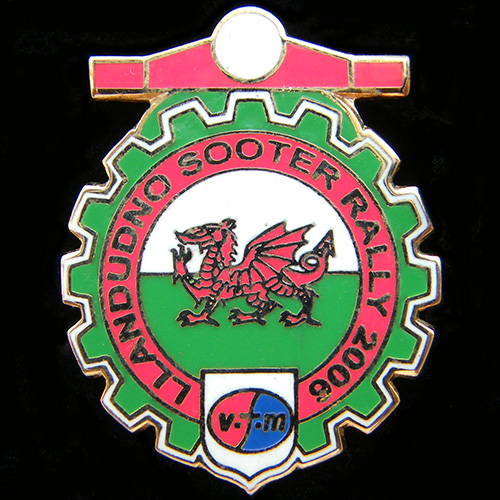 Scooter pin badge