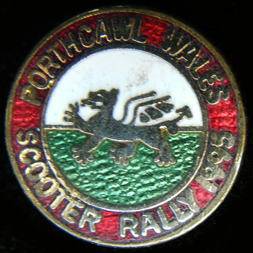Scooter pin badge