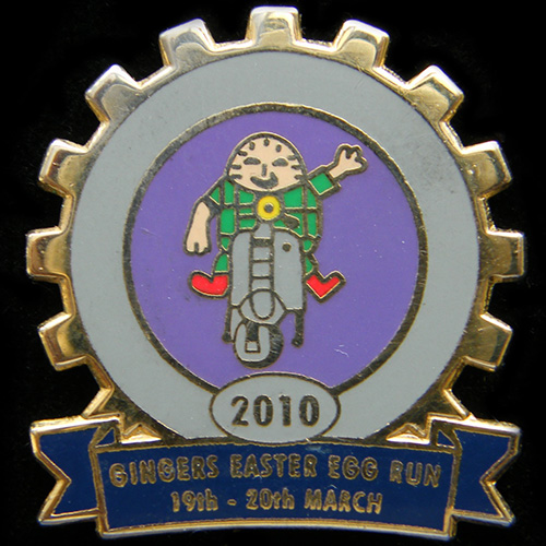 Scooter pin badge