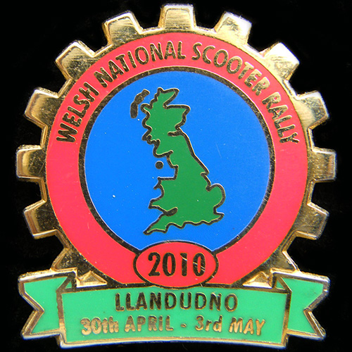 Scooter pin badge