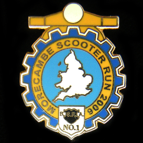 Scooter pin badge