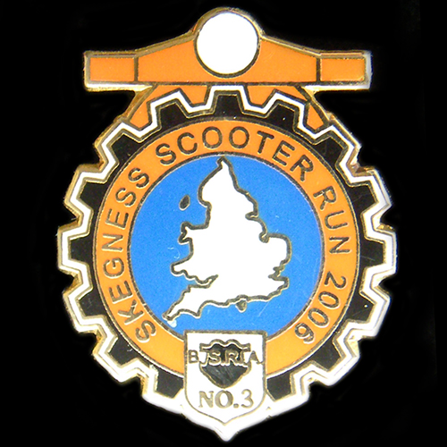 Scooter pin badge