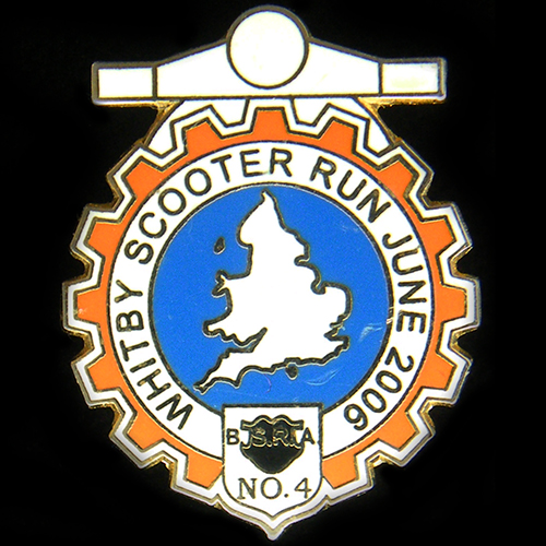 Scooter pin badge