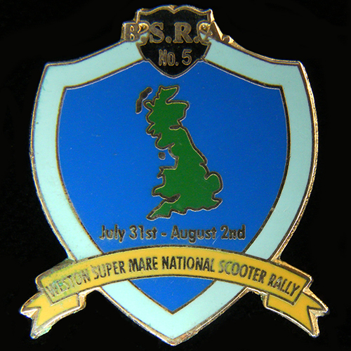 Scooter pin badge
