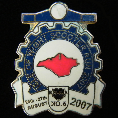 Scooter pin badge