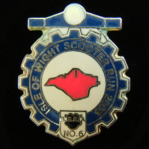 Scooter pin badge