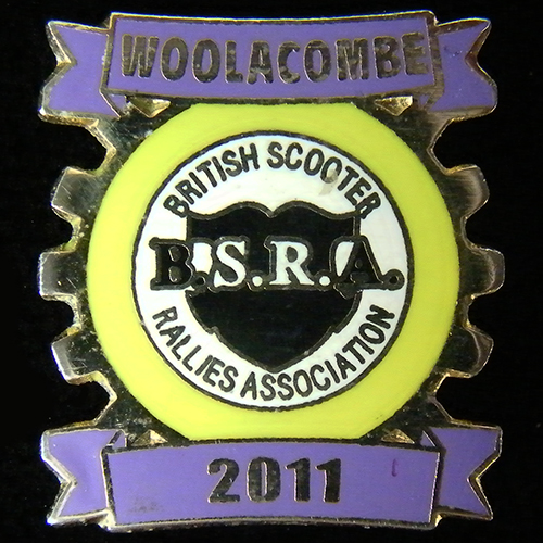 Scooter pin badge