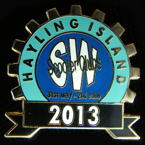 Scooter pin badge