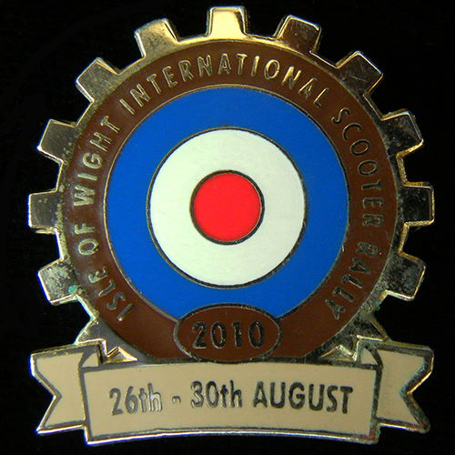 Scooter pin badge