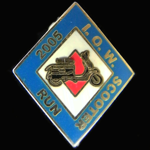 Scooter pin badge