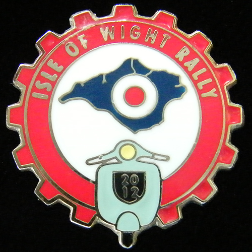 Scooter pin badge
