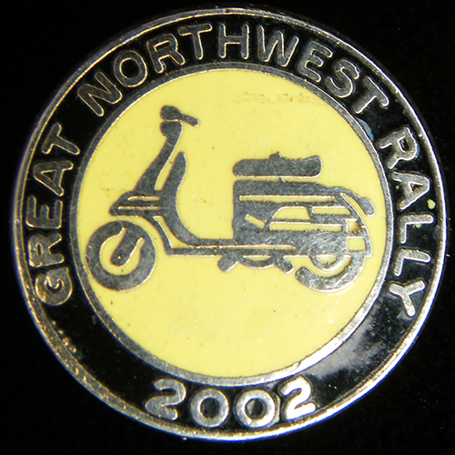 Scooter pin badge