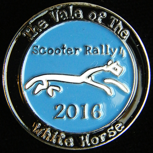 Scooter pin badge